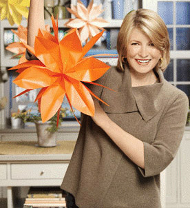 Martha Stewart With Paper Flower